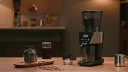 BioloMix Automatic Burr Mill Electric Coffee Grinder with 30 Gears for Espresso American Coffee Pour Over Visual Bean Storage