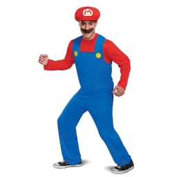 Super Brothers Costume Cosplay Fancy Dress Outfit Halloween Carnival Unisex Mens Women Adult Teens New with Hat and Mustache