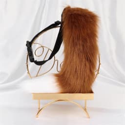 Simulation Fox Cat Tail Wolf Tail Cosplay Performance Props Anime Plush Beast Tail Halloween Jewelry Dress Up Props