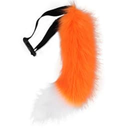 Simulation Fox Cat Tail Wolf Tail Cosplay Performance Props Anime Plush Beast Tail Halloween Jewelry Dress Up Props