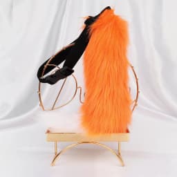 Simulation Fox Cat Tail Wolf Tail Cosplay Performance Props Anime Plush Beast Tail Halloween Jewelry Dress Up Props