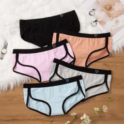 BANNIROU 3Pcs Women's Briefs Cotton Sports Fitness Low-Rise Solid Soft Breathable Panties Lingerie Underwear For Woman Intimates