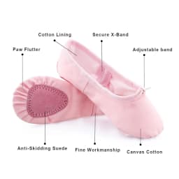 Ballet Shoes Canvas for Girls Kid Dance Slippers Split Sole Gymnastics Yoga Dancing Shoes for Kids Ballerina Ballet Flat Shoes