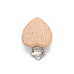 5Pcs Wooden Baby Pacifier Clip Nursing Accessories Beech Pacifier Clips Chewable Teething Dummy Clip Chains Baby Teether