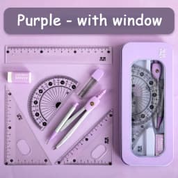 7 Pcs/set Mathematical Rulers Set Multi-function Professional Compass Ruler Drawing Tools School Supplies Students Stationery