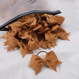 10Pcs/lot Cute Grosgrain Ribbon Pigtail Hair Bows Elastic Hair Ties Hair Bands Holders Girls Newborn Baby Hair Accessories Gift