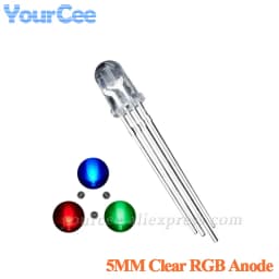 20pcs F3 3mm F5 5mm Diffused Clear Common Anode/Cathode Round LED Red Warm White Blue Yellow Green Bi-Color Diode Light Emitting