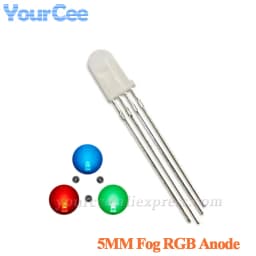 20pcs F3 3mm F5 5mm Diffused Clear Common Anode/Cathode Round LED Red Warm White Blue Yellow Green Bi-Color Diode Light Emitting