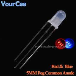 20pcs F3 3mm F5 5mm Diffused Clear Common Anode/Cathode Round LED Red Warm White Blue Yellow Green Bi-Color Diode Light Emitting