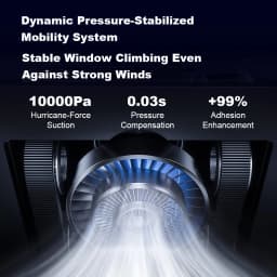Liectroux G9 Robot Window Cleaner,10000Pa,Dual Vibrating Bionic Arms,8-Way Water Pump Spray,Nano Cleaning Squeegee,Smart Memory