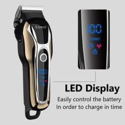 Kemei 1990 New Hair Clipper Professional Hair Clipper Men's Hair Clipper Electric Trimmer LCD Display Hair Clipper Almighty Set