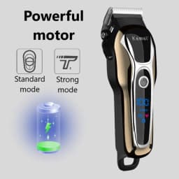 Kemei 1990 New Hair Clipper Professional Hair Clipper Men's Hair Clipper Electric Trimmer LCD Display Hair Clipper Almighty Set