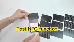 5Pcs NFC Carbon Fiber Card NFC Business Card Fast Reading Ntag 215 Smart Name Card Digital Business Card Social Recognition Card
