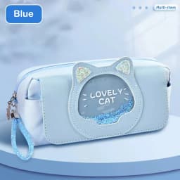 Kawaii Quicksand Pencil Case Large Capacity Multifunctional Pen Box Cute Storage Bag School Office Supplies Stationery