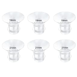 5 Size Breast Milk Pump Flange Inserts Breast Shield Converter Practical Breast Pump Replacement 13mm 15mm 17mm 19mm 21mm