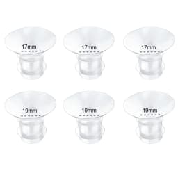 5 Size Breast Milk Pump Flange Inserts Breast Shield Converter Practical Breast Pump Replacement 13mm 15mm 17mm 19mm 21mm
