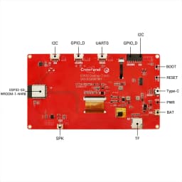 CrowPanel- 7.0 Inch Smart Graphic 800x480 RGB SPI TFT LCD Module Touch Screen Display ESP32 for Arduino MicroPython
