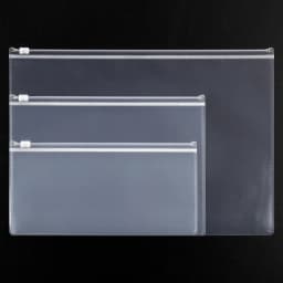 10PCS A4A5A6 Exam Mesh Zipper Bag Student Office Simple Large Capacity Transparent Document Bags