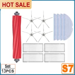 Filter Mop Cloth For Xiaomi Roborock S7 Max S70 T7S Plus Robot Vacuum Cleaner Accessories Main Side Brush Spare Parts