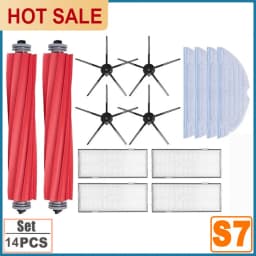 Filter Mop Cloth For Xiaomi Roborock S7 Max S70 T7S Plus Robot Vacuum Cleaner Accessories Main Side Brush Spare Parts