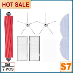 Filter Mop Cloth For Xiaomi Roborock S7 Max S70 T7S Plus Robot Vacuum Cleaner Accessories Main Side Brush Spare Parts