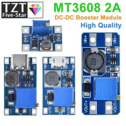 TZT 1/5PCS MT3608 DC-DC Step Up Converter Booster Power Supply Module Boost Step-up Board MAX output 28V 2A