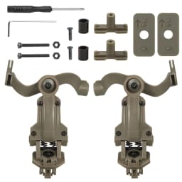 Shooting Headset Bracket Rail Mount Kit ARC Helmet Rail Adapter for OPS Core ARC and Team Wendy Rails Headphone Brackets