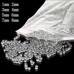 1000pcs/2000pcs Different Size OD 1mm to 8mm Glass Ball Sand Grind Bead for Laboratory Experiments