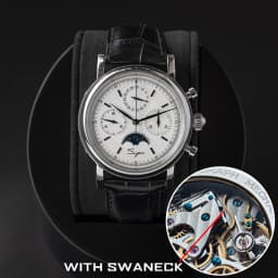 Sugess Men Watch ST1908 Swanneck Movement Mechanical Chronograph Wristwatch Genuine Moonphase Calendar Vintage Leather NEW 2023