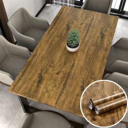 Wood Grain Peel and Stick Wallpaper DIY Self-adhesive Waterproof Oilproof Home Furniture Renovation Sticker Vinyl Sticker Decal