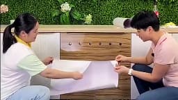 Wood Grain Peel and Stick Wallpaper DIY Self-adhesive Waterproof Oilproof Home Furniture Renovation Sticker Vinyl Sticker Decal