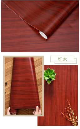Wood Grain Peel and Stick Wallpaper DIY Self-adhesive Waterproof Oilproof Home Furniture Renovation Sticker Vinyl Sticker Decal