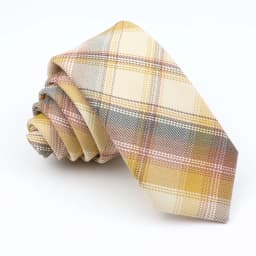 Plaid Tie For Men Women Soft Skinny Cotton TR Fabric Necktie For Wedding Bussiness Casual Man's Neckties Suits Flower Cravat