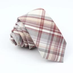 Plaid Tie For Men Women Soft Skinny Cotton TR Fabric Necktie For Wedding Bussiness Casual Man's Neckties Suits Flower Cravat