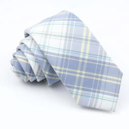 Plaid Tie For Men Women Soft Skinny Cotton TR Fabric Necktie For Wedding Bussiness Casual Man's Neckties Suits Flower Cravat