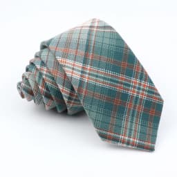 Plaid Tie For Men Women Soft Skinny Cotton TR Fabric Necktie For Wedding Bussiness Casual Man's Neckties Suits Flower Cravat