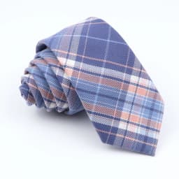 Plaid Tie For Men Women Soft Skinny Cotton TR Fabric Necktie For Wedding Bussiness Casual Man's Neckties Suits Flower Cravat