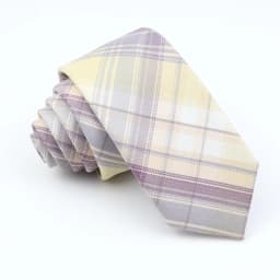 Plaid Tie For Men Women Soft Skinny Cotton TR Fabric Necktie For Wedding Bussiness Casual Man's Neckties Suits Flower Cravat