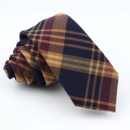 Plaid Tie For Men Women Soft Skinny Cotton TR Fabric Necktie For Wedding Bussiness Casual Man's Neckties Suits Flower Cravat