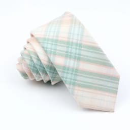 Plaid Tie For Men Women Soft Skinny Cotton TR Fabric Necktie For Wedding Bussiness Casual Man's Neckties Suits Flower Cravat