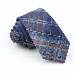 Plaid Tie For Men Women Soft Skinny Cotton TR Fabric Necktie For Wedding Bussiness Casual Man's Neckties Suits Flower Cravat