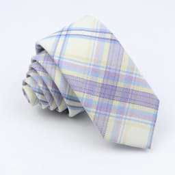 Plaid Tie For Men Women Soft Skinny Cotton TR Fabric Necktie For Wedding Bussiness Casual Man's Neckties Suits Flower Cravat
