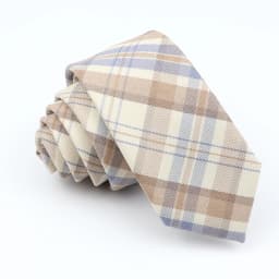 Plaid Tie For Men Women Soft Skinny Cotton TR Fabric Necktie For Wedding Bussiness Casual Man's Neckties Suits Flower Cravat