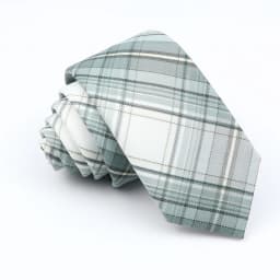Plaid Tie For Men Women Soft Skinny Cotton TR Fabric Necktie For Wedding Bussiness Casual Man's Neckties Suits Flower Cravat