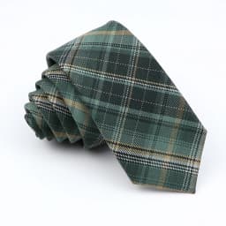 Plaid Tie For Men Women Soft Skinny Cotton TR Fabric Necktie For Wedding Bussiness Casual Man's Neckties Suits Flower Cravat