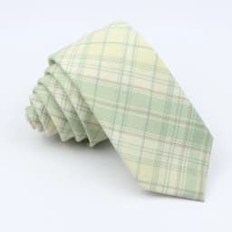 Plaid Tie For Men Women Soft Skinny Cotton TR Fabric Necktie For Wedding Bussiness Casual Man's Neckties Suits Flower Cravat