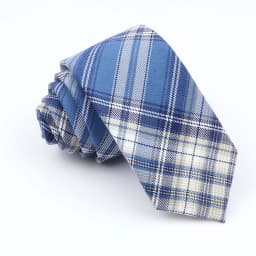 Plaid Tie For Men Women Soft Skinny Cotton TR Fabric Necktie For Wedding Bussiness Casual Man's Neckties Suits Flower Cravat