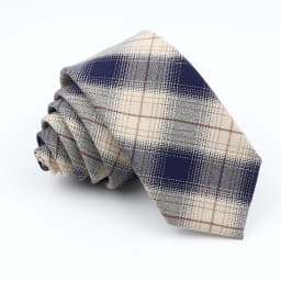 Plaid Tie For Men Women Soft Skinny Cotton TR Fabric Necktie For Wedding Bussiness Casual Man's Neckties Suits Flower Cravat
