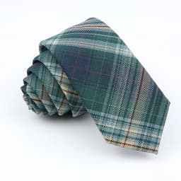 Plaid Tie For Men Women Soft Skinny Cotton TR Fabric Necktie For Wedding Bussiness Casual Man's Neckties Suits Flower Cravat