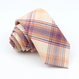 Plaid Tie For Men Women Soft Skinny Cotton TR Fabric Necktie For Wedding Bussiness Casual Man's Neckties Suits Flower Cravat